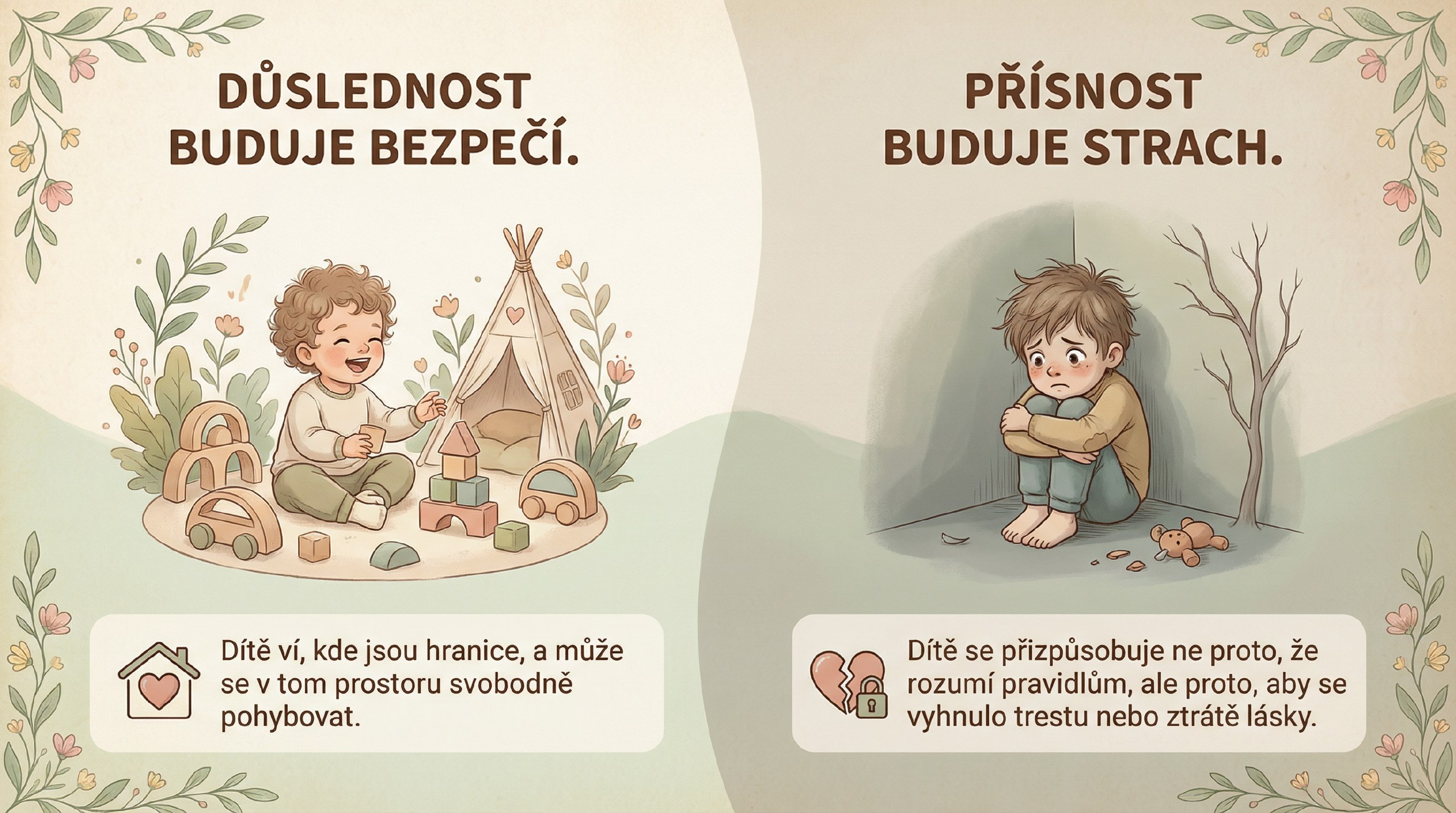 přísná výchova – rozdíl mezi přísností a důsledností